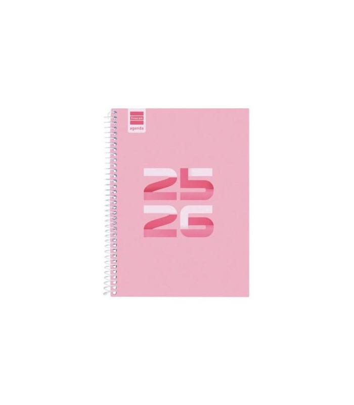 AGENDA ESCOLAR 2025-2026 COOL 4 155X212 SEMANA VISTA HORIZONTAL ROSA+ FINOCAM 645040426
