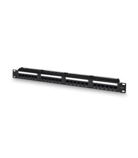 PANEL PARCHEO AISENS 24 PUERTOS RJ45 CAT.6 UTP 1U DUAL IDC GESTION CABLES