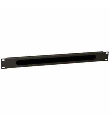WP Gua Cable con cepillo 1U black  RAL 9005