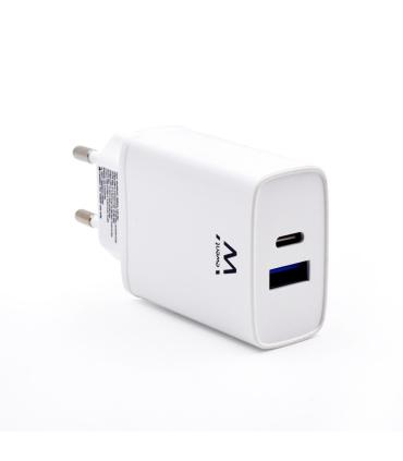 EWENT Cargador Rapido Q3 20w Usb-C Y Usb-A