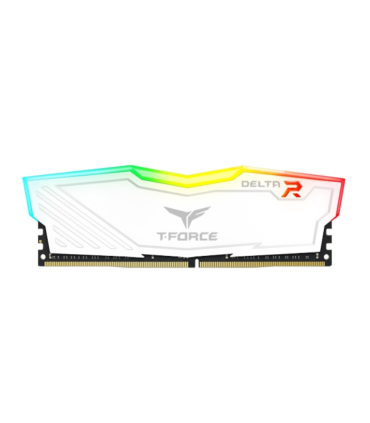 DDR4 TEAMGROUP T-FORCE DELTA RGB 16GB X1 3200 BLANCO