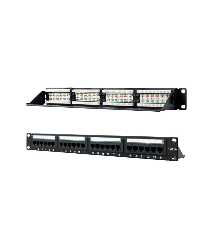 Patch Panel Nanocable 10.21.4124  24 Puertos  Cat.6a  Altura 1U