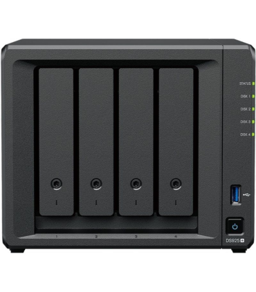 NAS Synology Diskstation DS925+/ 4 Bahas 3.5\'- 2.5\'/ 4GB DDR4/ Formato Torre