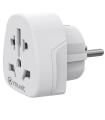 Enchufe Universal Muvit For Change MCADP0007/ 1 Toma De Corriente/ Blanco
