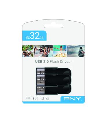 USB 2.0 PNY 3X 32GB ATTACHE4 PACK