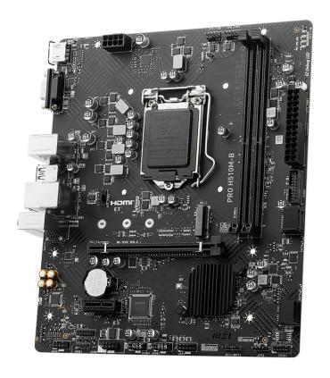 PLACA BASE MSI PRO H510M-B 1200 SOLO 10  MATX 2XDDR4