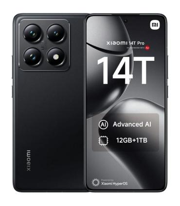 Smartphone Xiaomi 14T Pro 12GB/ 1TB/ 6.67\'/ 5G/ Negro Titanio