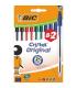 Bolgrafos de Tinta de Aceite Bic Cristal Original 516355/ 10 unidades/ Colores Surtidos