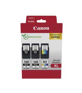 Cartucho De Tinta Original Canon PG-560XL + CL-561XL Multipack Alta Capacidad  2x Negro  Tricolor