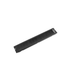 PANEL CEPILLO PARA ENTRADA CABLE RACK 19\" SUELO NEGRO
