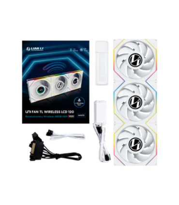 VENTILADOR 120X120 LIAN LI UNIFAN TL-LCD WIRELESS WHITE