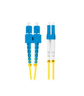 CABLE DE FIBRAOPTICA LANBERG 1M MONO SC/UPC-LC/UPC DUPLEX G657A1 LSZH AMARILL
