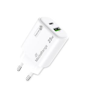 CARGADOR MEDIARANGE DUAL USB-A Y USB-C 25W