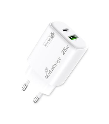CARGADOR MEDIARANGE DUAL USB-A Y USB-C 25W