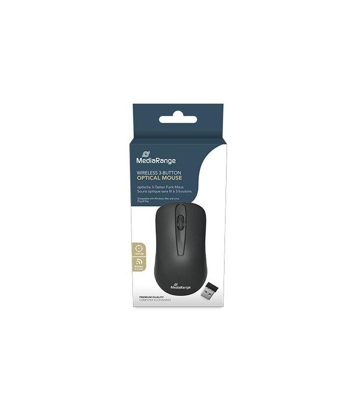 RATON OPTICO MEDIARANGE MROS209 WIRELESS BK-GREY