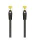 CABLE RED LATIGUILLO RJ45 LSZH CAT.7 SFTP AWG26 NEGRO 0.5M AISENS A146-0485