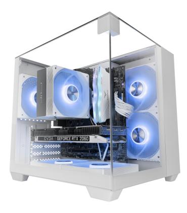 Caja Gaming Semitorre Mars Gaming MC-VISIONM  Blanca