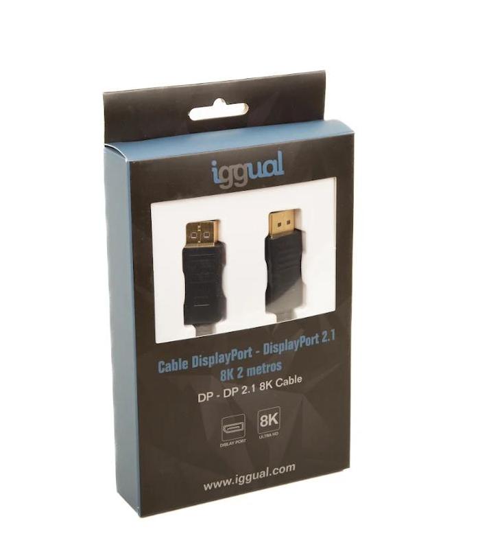 Iggual Cable DisplayPort (M) 1.4 8K@60hz 2 Metros