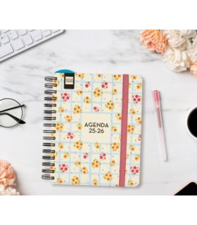 AGENDA DOCENTE 2025-2026 MAGISTRAL DESIGN 4 155X212 SEMANA VISTA HORIZONTAL FLOWERS+ FINOCAM 533580226