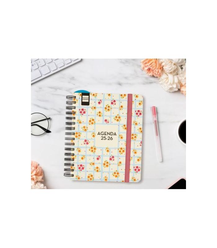 AGENDA DOCENTE 2025-2026 MAGISTRAL DESIGN 4 155X212 SEMANA VISTA HORIZONTAL FLOWERS+ FINOCAM 533580226