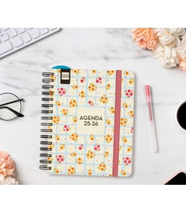 AGENDA DOCENTE 2025-2026 MAGISTRAL DESIGN 4 155X212 SEMANA VISTA HORIZONTAL FLOWERS+ FINOCAM 533580226