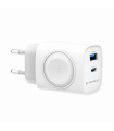 CARGADOR GEMBIRD 2-1 USB CARGA RAPIDA + APPLE WATCH BLANCO