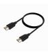 Cable HDMI 2.0 4K CCS Aisens A120-0729  HDMI Macho - HDMI Macho  Hasta 10W  2250Mbps  1m  Negro