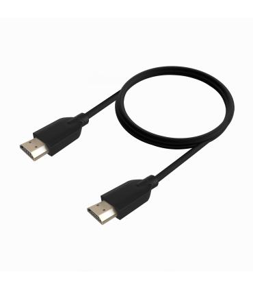Cable HDMI 2.0 4K CCS Aisens A120-0729  HDMI Macho - HDMI Macho  Hasta 10W  2250Mbps  1m  Negro