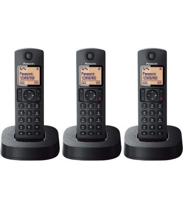 Telfono Inalmbrico Panasonic KX-TGC313SP/ Pack TRO/ Negro