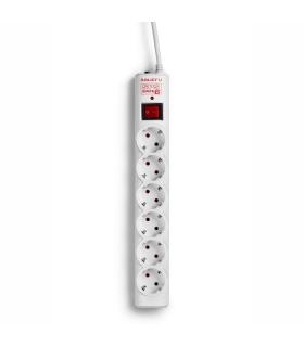 Regleta Con Interruptor Salicru SAFE 6  6 Tomas De Corriente  Cable 1.5m  Blanca