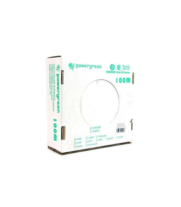 BOBINA DE CABLE PEPEGREEN CAT5e 100M RIGIDO