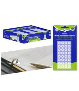 BLISTER 224 UNIDADES ARANDELAS DE REFUERZO ADHESIVAS TRANSPARENTES 13mm BISMARK 327333