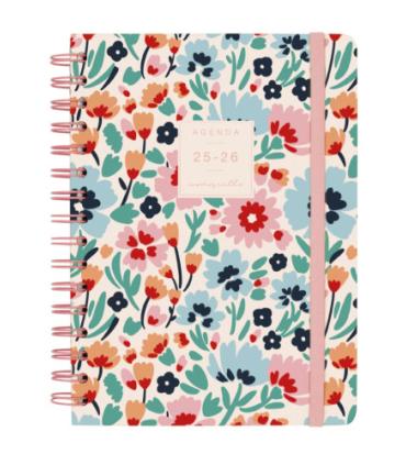 AGENDA ESCOLAR 2025-2026 MONIQUILLA E10-155X212 SEMANA VISTA HORIZONTAL DALIA+ FINOCAM 646010326