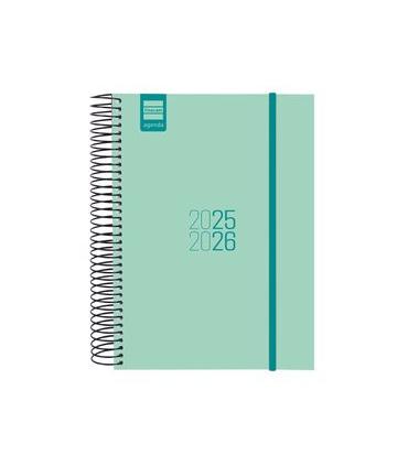 AGENDA ESCOLAR 2025-2026 ESPIR E10-155X212 1DIA PAGINA TURQUESA+ FINOCAM 633120126