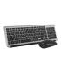 SUBBLIM Teclado con Ratn Bluetooth + 2.4G Combo Dual Prestige Extendido Gris/Negro