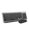 SUBBLIM Teclado Con Ratn Bluetooth + 2.4G Combo Dual Prestige Extendido Gris/Negro
