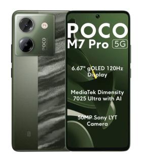 Smartphone Xiaomi POCO M7 Pro 8GB/ 256GB/ 6.67\'/ 5G/ Verde