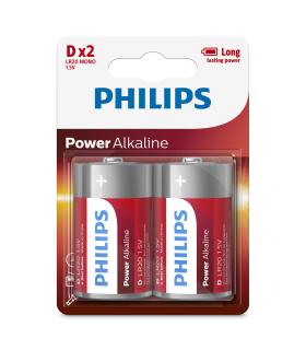 Pack De 2 Pilas D Philips LR20P2B 05  1.5V  Alcalinas