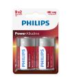 Pack De 2 Pilas D Philips LR20P2B/05/ 1.5V/ Alcalinas