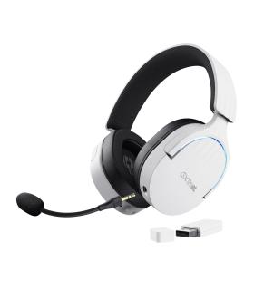 Auriculares Gaming Inalmbricos Con Micrfono Trust Gaming GXT 491 Fayzo  Bluetooth  Jack 3.5  Blancos