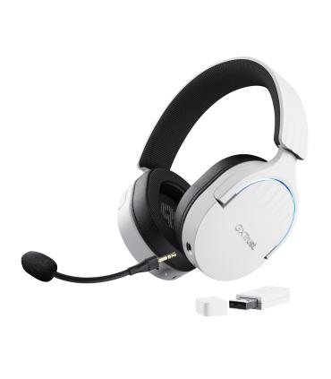 Auriculares Gaming Inalmbricos Con Micrfono Trust Gaming GXT 491 Fayzo  Bluetooth  Jack 3.5  Blancos