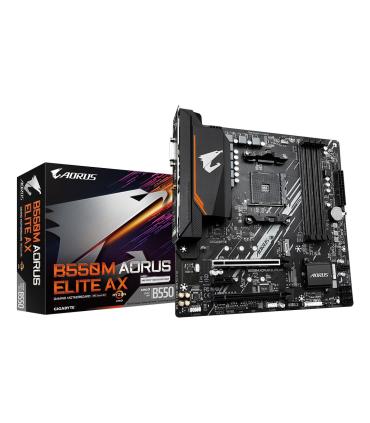 PLACA BASE GIGABYTE B550M AORUS ELITE  AX AM4 MATX 4XDDR4