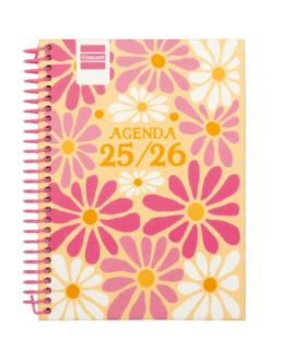 AGENDA ESCOLAR 2025-2026 DIVA 8 120X164 SEMANA VISTA HORIZONTAL SPRING+ FINOCAM 536100426