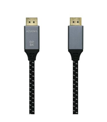 Cable DisplayPort 1.4 8K Aisens A149-0438  DisplayPort Macho - DisplayPort Macho  3m  Negro Gris