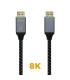 Cable DisplayPort 1.4 8K Aisens A149-0438  DisplayPort Macho - DisplayPort Macho  3m  Negro Gris