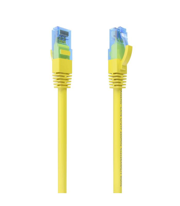 Cable De Red RJ45 AWG26 CCA UTP Aisens A135-0831 Cat.6  50cm  Amarillo
