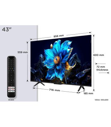 Televisor TCL QLED 43P7K 43'  Ultra HD 4K  Smart TV  WiFi