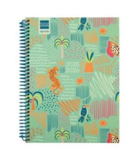AGENDA ESCOLAR 2025-2026 DIVA 4 155X212 SEMANA VISTA HORIZONTAL SELVA+ FINOCAM 536140626