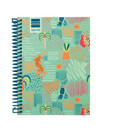 AGENDA ESCOLAR 2025-2026 DIVA 8 120X164 SEMANA VISTA HORIZONTAL SELVA+ FINOCAM 536100626