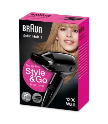 SECADOR BRAUN SATIN HAIR 1 HD130  1200W  NEGRO